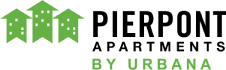 A graphic with three green arrows pointing upwards and the text "BY URBANA" below it.
